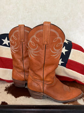 Load image into Gallery viewer, Frye Tan Leather Vintage Cowboy Boots