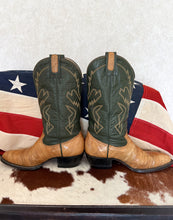Load image into Gallery viewer, Montana Two Tone Eel Skin Exotic Vintage Cowboy Boots