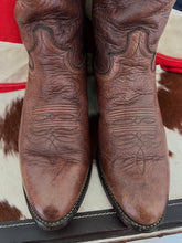 Load image into Gallery viewer, Justin Boots Brown Vintage Cowboy Boots