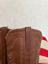 Load image into Gallery viewer, Lucchese Two Tone Ostrich Exotic Vintage Cowboy Boots