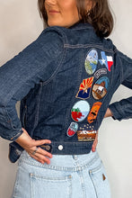 Load image into Gallery viewer, Levi's Semi-Cropped Indigo Patched Denim Jacket