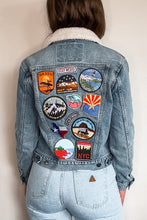 Load image into Gallery viewer, Levi's Shearling Patched Denim Jacket