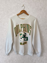 Load image into Gallery viewer, Vintage Miami Dolphins NFL White Crewneck Jumper