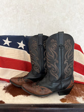 Load image into Gallery viewer, Durango Two Tone Embroidered Vintage Cowboy Boots