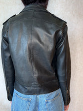 Load image into Gallery viewer, Vintage Wilsons's Black Leather Biker Jacket