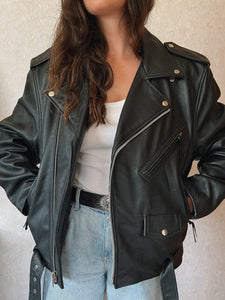 Vintage FMC Leather Biker Jacket