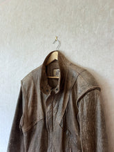 Load image into Gallery viewer, Vintage 80&#39;s Brown Burnished Leather Flight Jacket