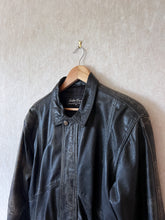 Load image into Gallery viewer, Vintage 90&#39;s Black Burnished Leather A-2 Jacket