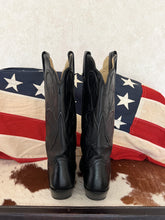 Load image into Gallery viewer, Dan Post Black Vintage Cowboy Boots