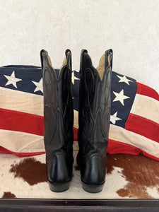 Dan Post Black Vintage Cowboy Boots