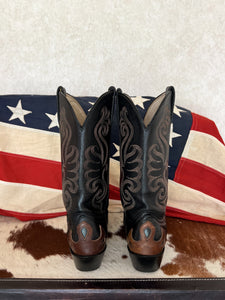 Durango Two Tone Embroidered Vintage Cowboy Boots