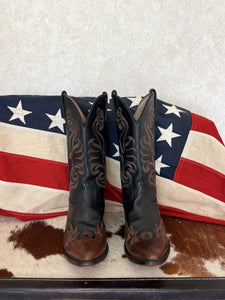 Durango Two Tone Embroidered Vintage Cowboy Boots