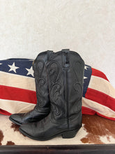 Load image into Gallery viewer, Dan Post Black Vintage Cowboy Boots
