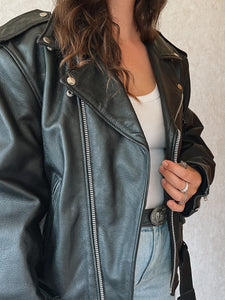 Vintage FMC Leather Biker Jacket