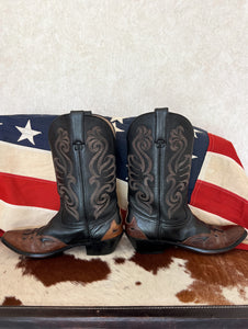 Durango Two Tone Embroidered Vintage Cowboy Boots