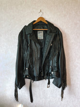 Load image into Gallery viewer, Vintage Torino Fringe Biker Jacket