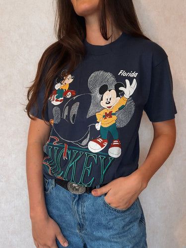 Vintage Disney Mickey Navy Tee