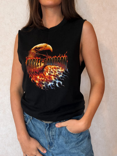 Smoky Mountains Tennessee Black Harley Davidson Tank