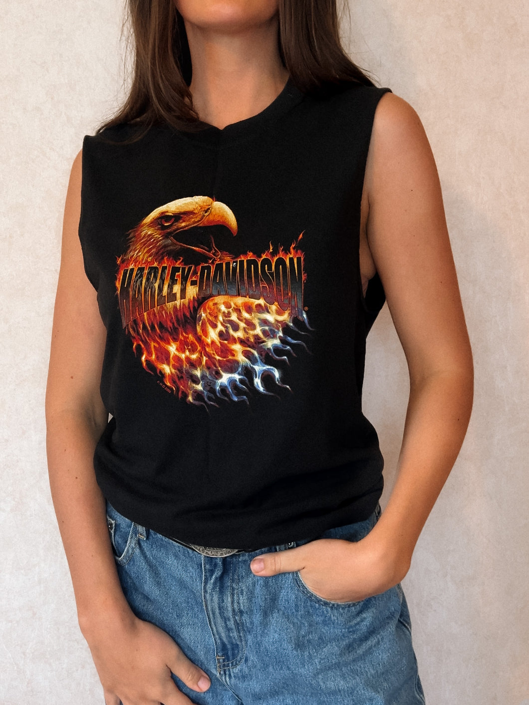 Smoky Mountains Tennessee Black Harley Davidson Tank