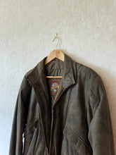 Load image into Gallery viewer, Vintage 90&#39;s Taupe Suede Bomber Flight Jacket