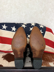 Durango Two Tone Embroidered Vintage Cowboy Boots