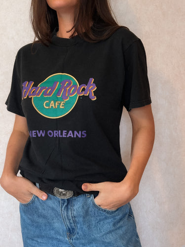 NOLA Hard Rock Cafe Washed Black Tee
