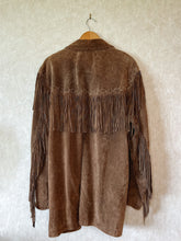 Load image into Gallery viewer, Vintage 70's Brown Suede Fringe Jacket
