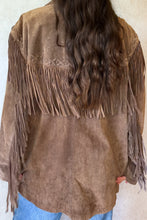 Load image into Gallery viewer, Vintage 70's Brown Suede Fringe Jacket