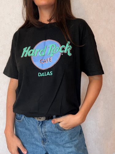 Dallas Hard Rock Cafe Washed Black Tee
