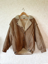 Load image into Gallery viewer, Vintage Sheepskin Aviator Jacket