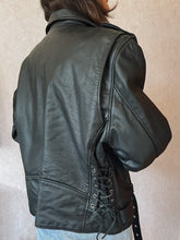 Load image into Gallery viewer, Vintage FMC Leather Biker Jacket