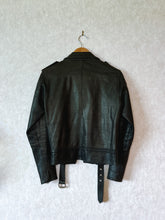 Load image into Gallery viewer, Vintage Wilsons's Black Leather Biker Jacket