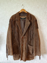 Load image into Gallery viewer, Vintage 70's Brown Suede Fringe Jacket