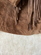 Load image into Gallery viewer, Vintage 70's Brown Suede Fringe Jacket