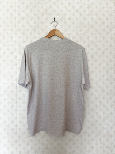 Hane's Vintage Grey Marle USA Flag Tee