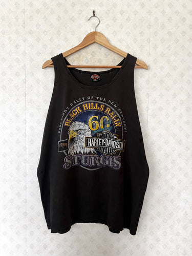 Sturgis South Dakota Washed Black Harley Davidson Tank