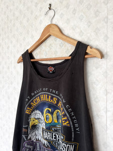 Sturgis South Dakota Washed Black Harley Davidson Tank