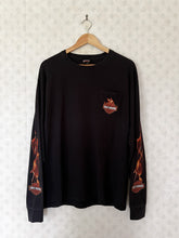 Load image into Gallery viewer, Long Sleeve Washed Black Harley Davidson Tee