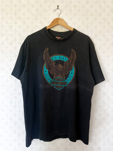 Daytona '92 Washed Black Harley Davidson Tee