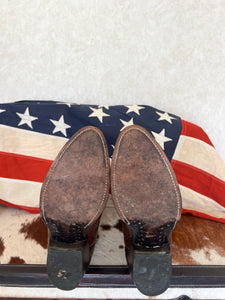 Justin Boots Brown Vintage Cowboy Boots