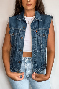 Levi's Orange Tab Patched Denim Vest