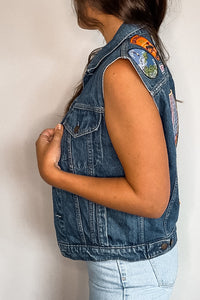 Levi's Orange Tab Patched Denim Vest