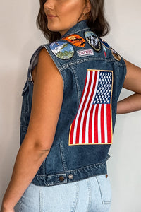 Levi's Orange Tab Patched Denim Vest