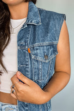 Load image into Gallery viewer, Levi&#39;s Orange Tab Patched Denim Vest