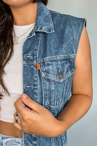 Levi's Orange Tab Patched Denim Vest