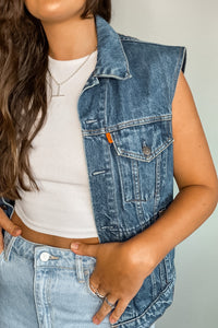 Levi's Orange Tab Patched Denim Vest