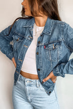 Load image into Gallery viewer, Levi&#39;s Mid-Blue Patched Denim Jacket